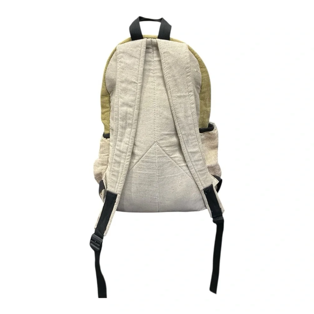 🔥 Hemp Festival Backpack 🌿 Boho Patchwork Bag Travel Rasta‎ Style